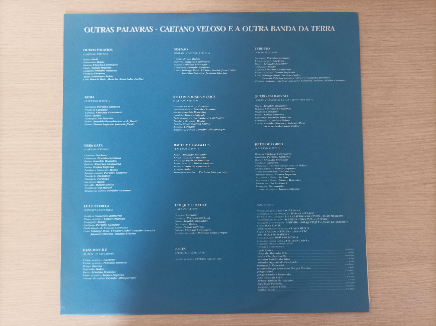 Disco Vinil Outras Palavras Caetano Veloso Com Encarte A
