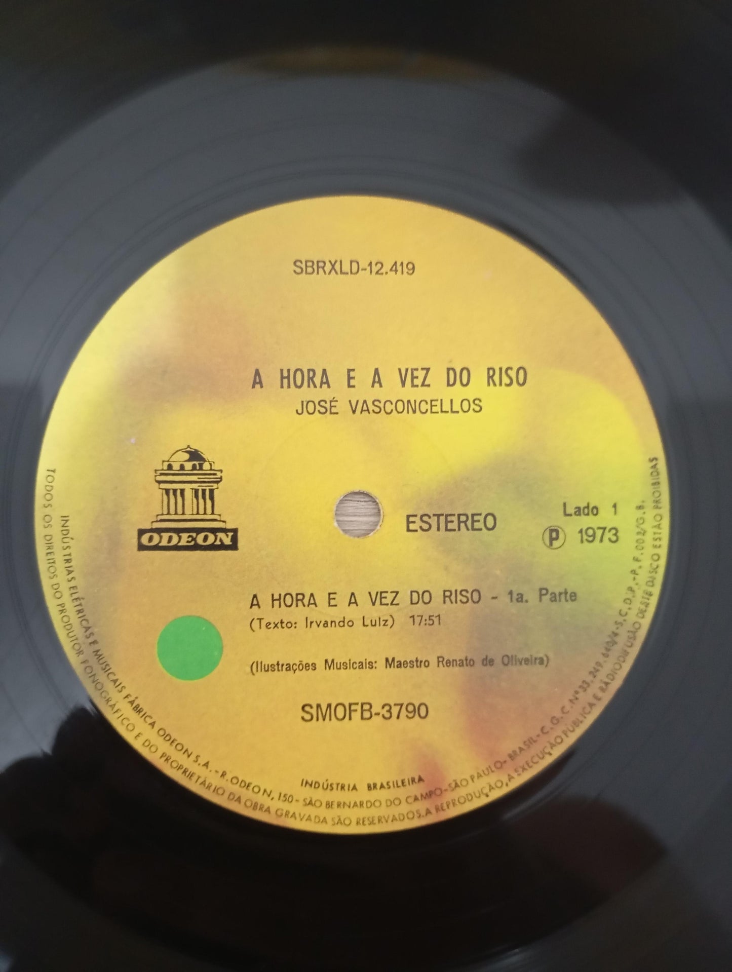 Lp Vinil José Vasconcelos A Hora e A Vez do Riso