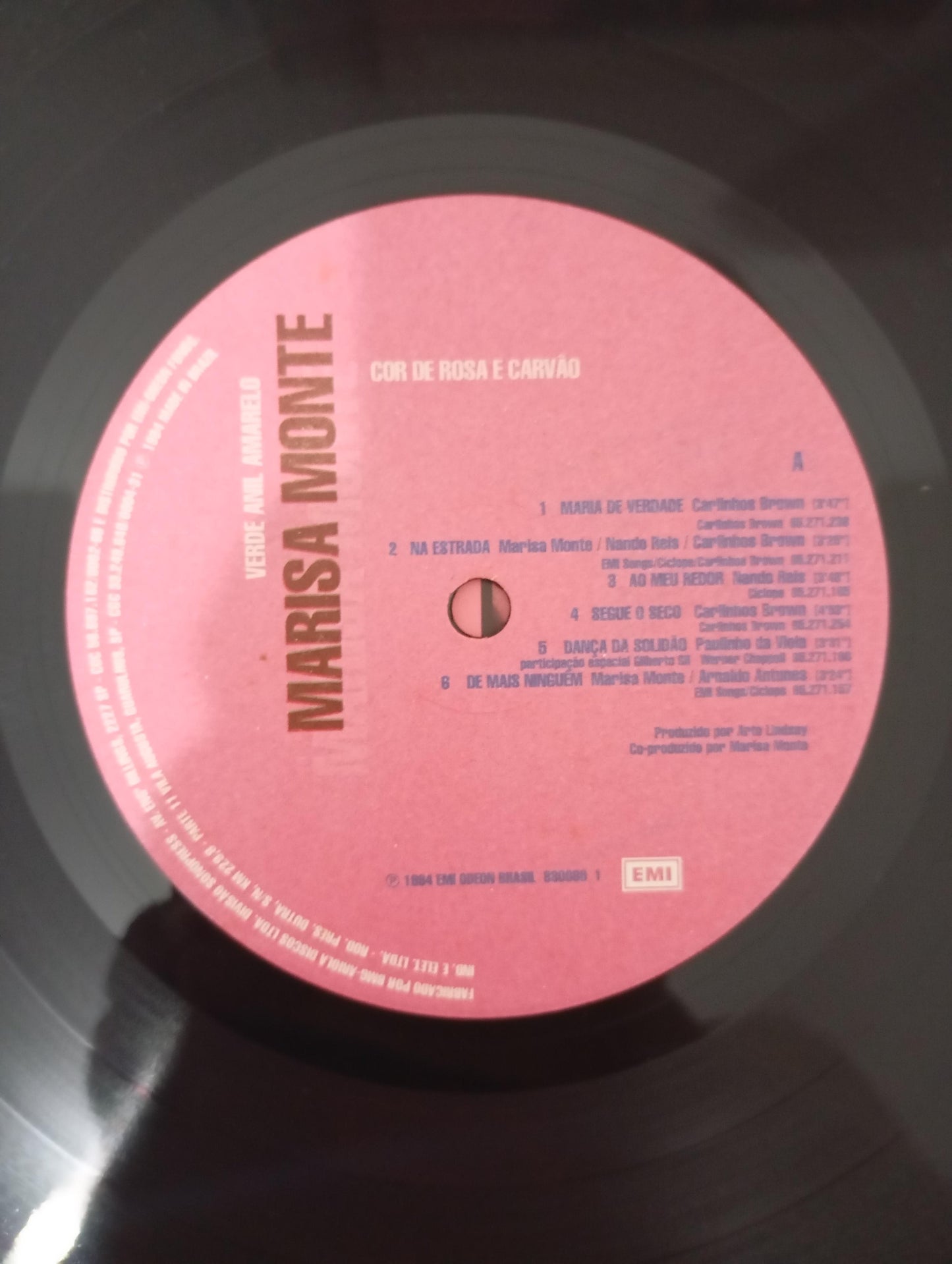 Lp Vinil Marisa Monte Verde Anil Amarelo Rosa Carvão 1994