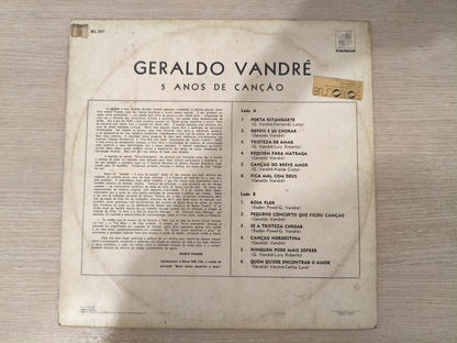 Lp Vinil Geraldo Vandré 5 Anos de Canção