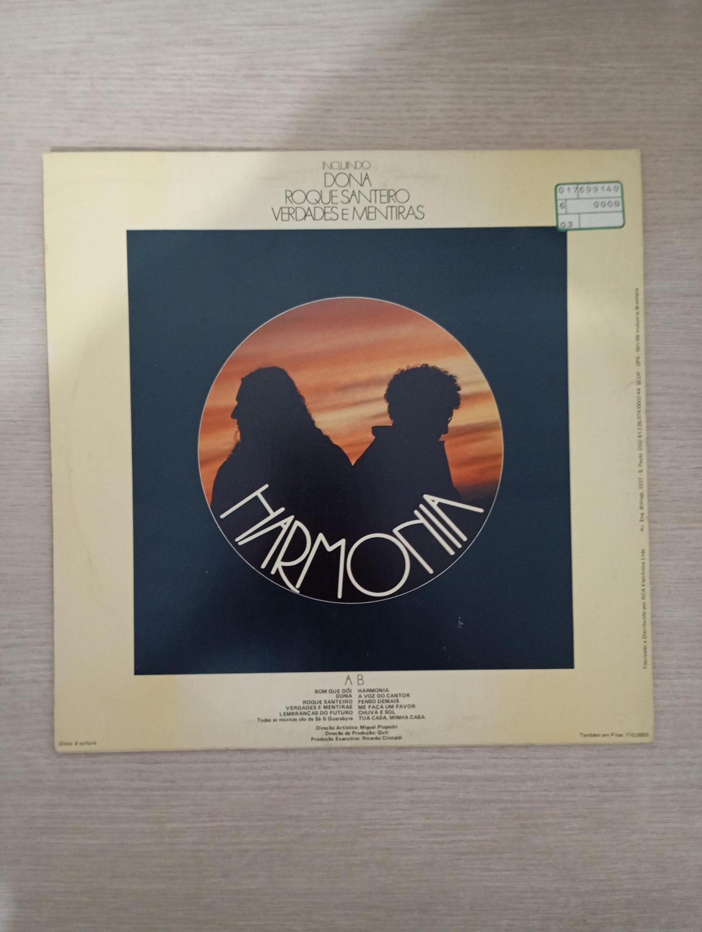 Disco Vinil Harmonia Sá & Guarabyra Com Encarte A