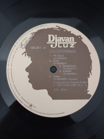 Lp Vinil Djavan Luz Com Encarte