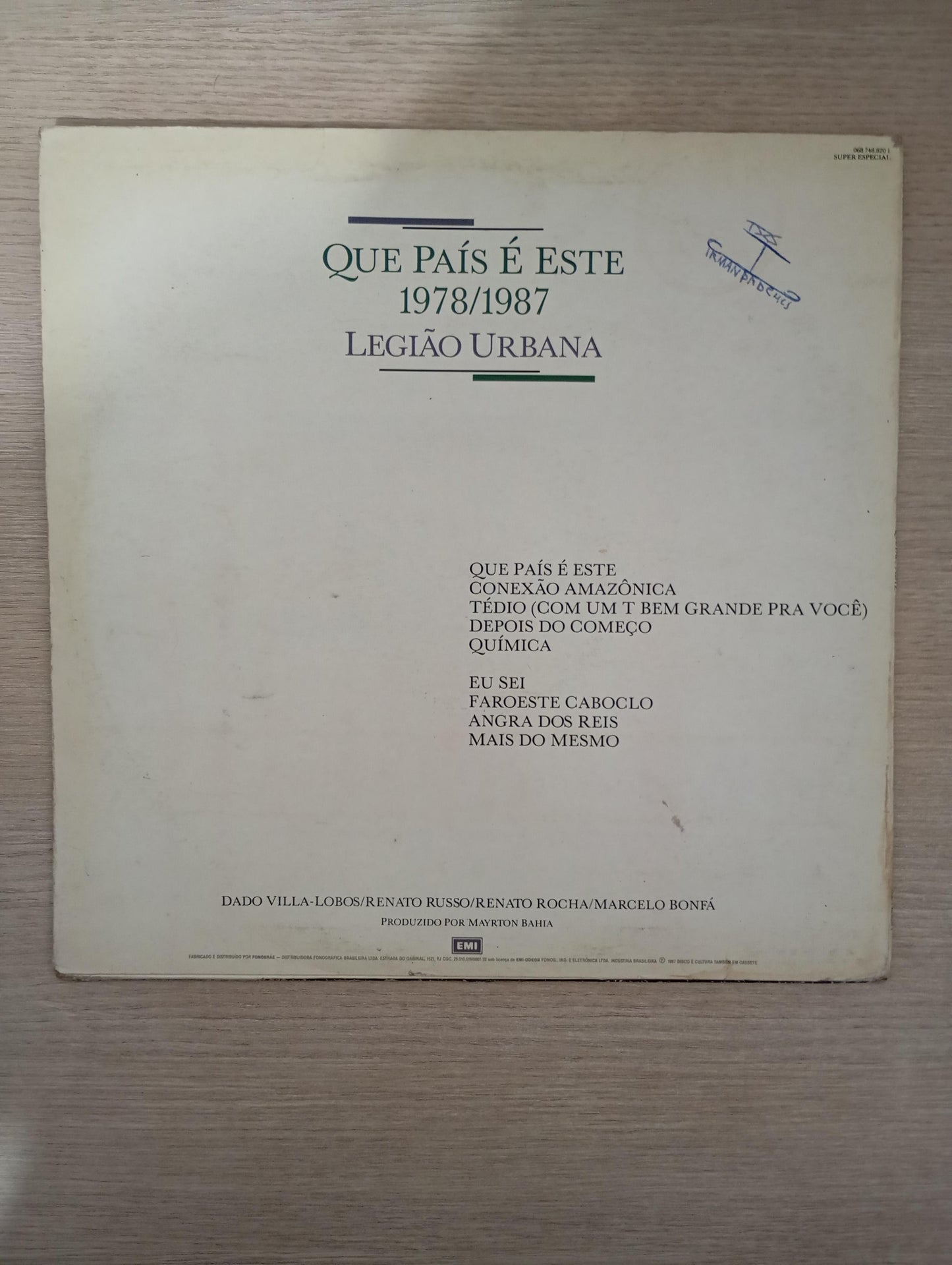 Lp Vinil Legião Urbana Que País É Este 1978/1987 Com Encarte