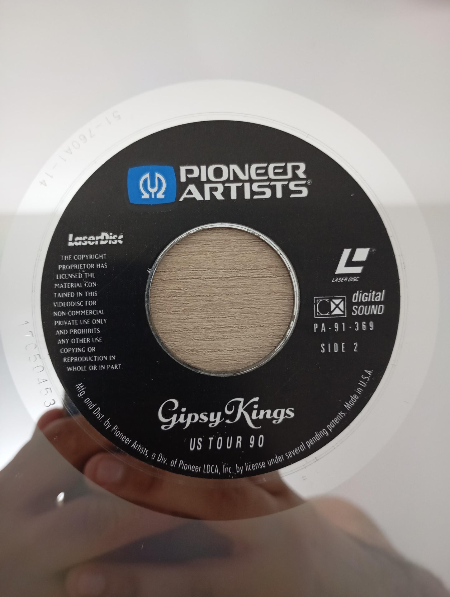 LD LaserDisc Gipsy Kings US Tour 90 Import USA