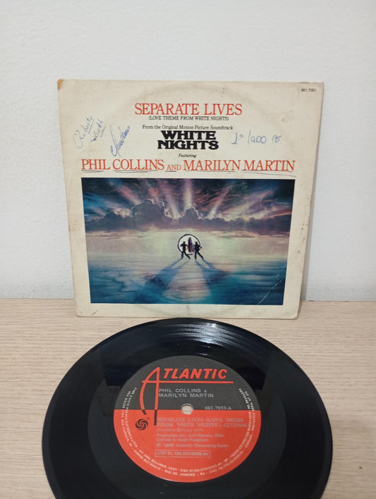 Compacto Vinil Phil Collins Separate Lives Theme White Night