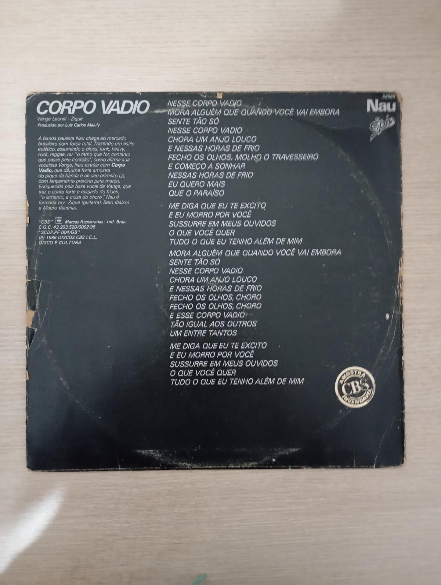 Lp Vinil Nau Corpo Vadio