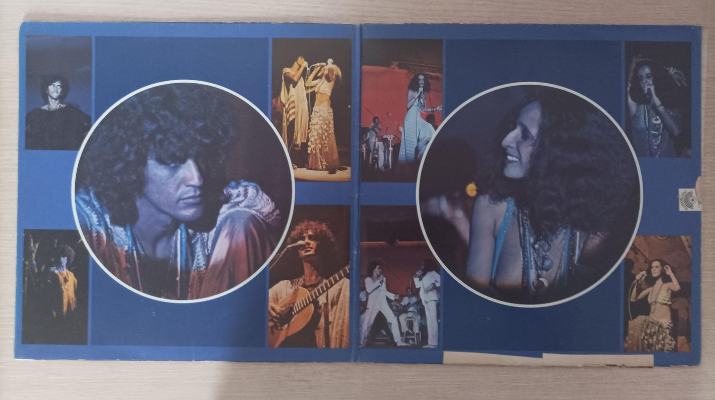 Lp Vinil Maria Bethânia & Caetano Veloso Ao Vivo Capa Dupla