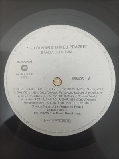 Lp Vinil Banda Jedutum Te Louvar É O Meu Prazer