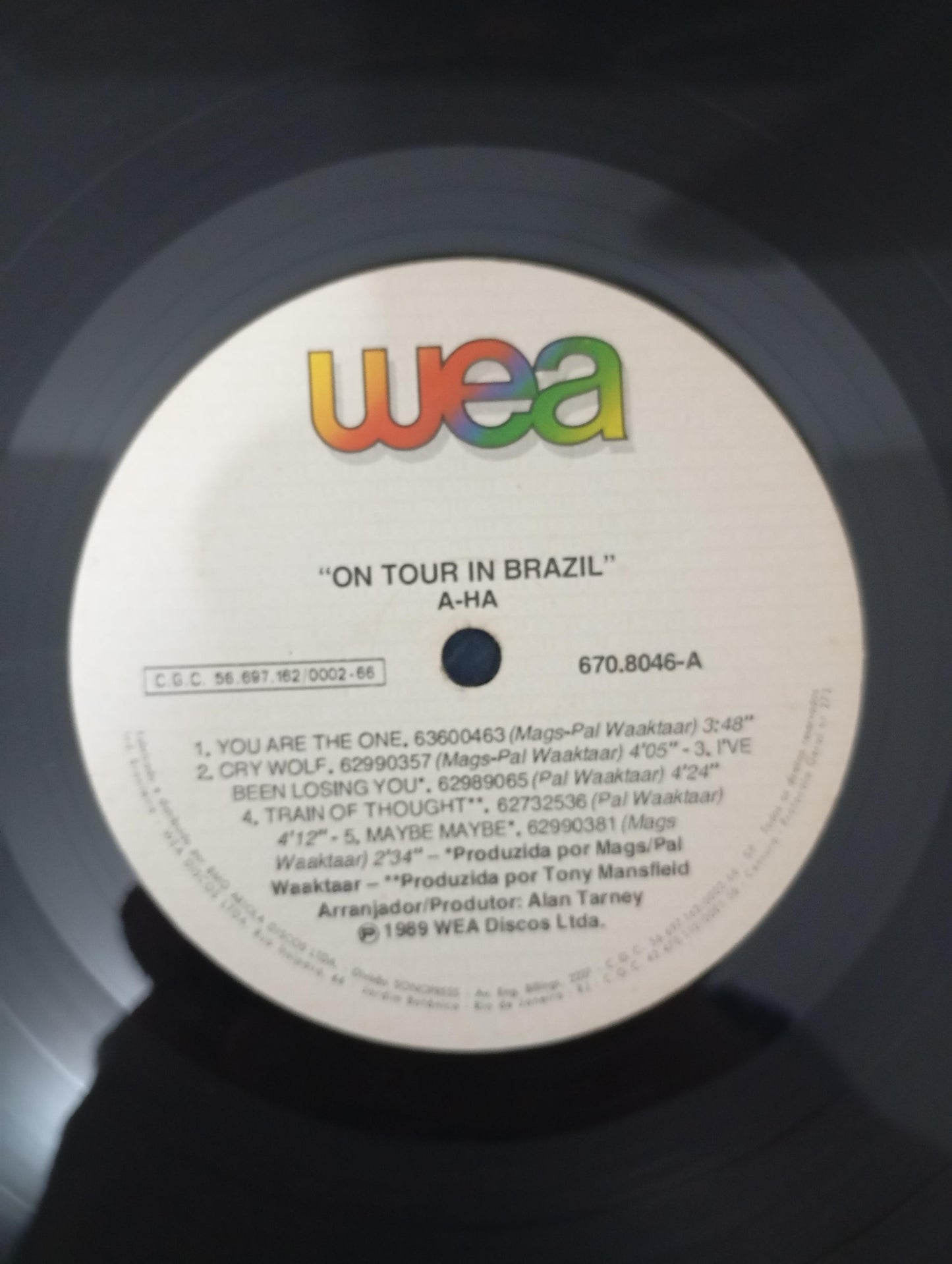 Lp Vinil a-ha On Tour In Brazil Com Encarte