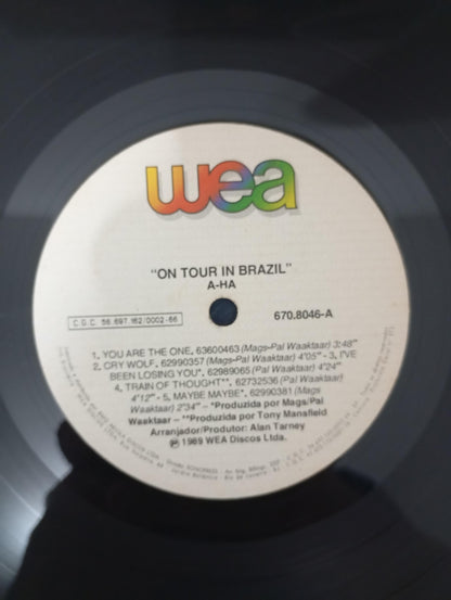 Lp Vinil a-ha On Tour In Brazil Com Encarte