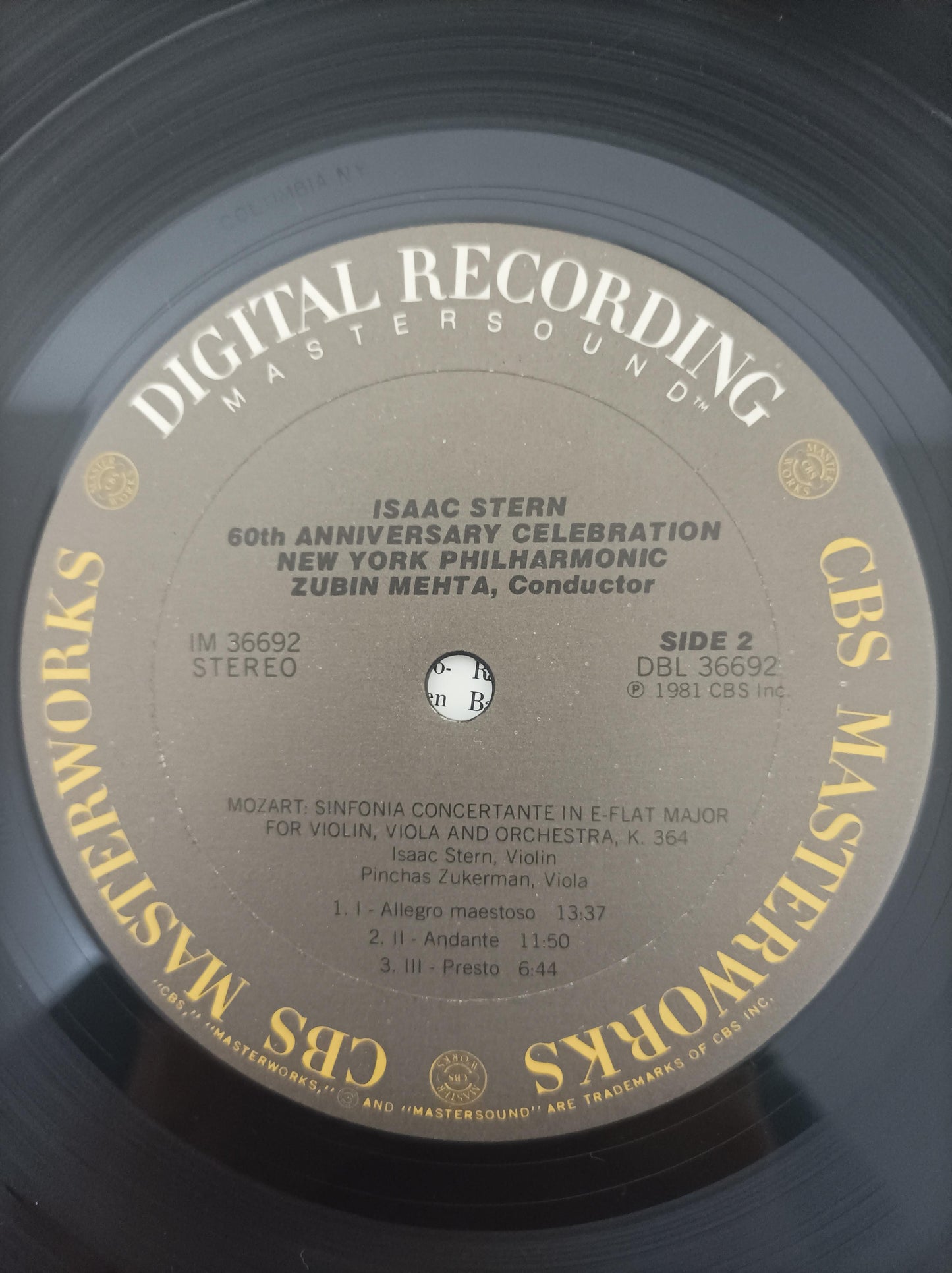 Lp Vinil Isaac Stern 60th Anniversary Com Encarte Importado