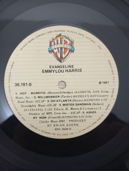 Disco Vinil Evangeline Emmylou Harris Com Encarte A