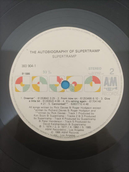 Lp Vinil Supertramp The Autobiography of Com Encarte