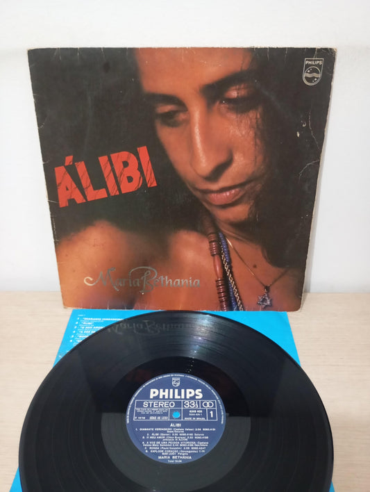 Disco Vinil Álibi Maria Bethânia Com Encarte A