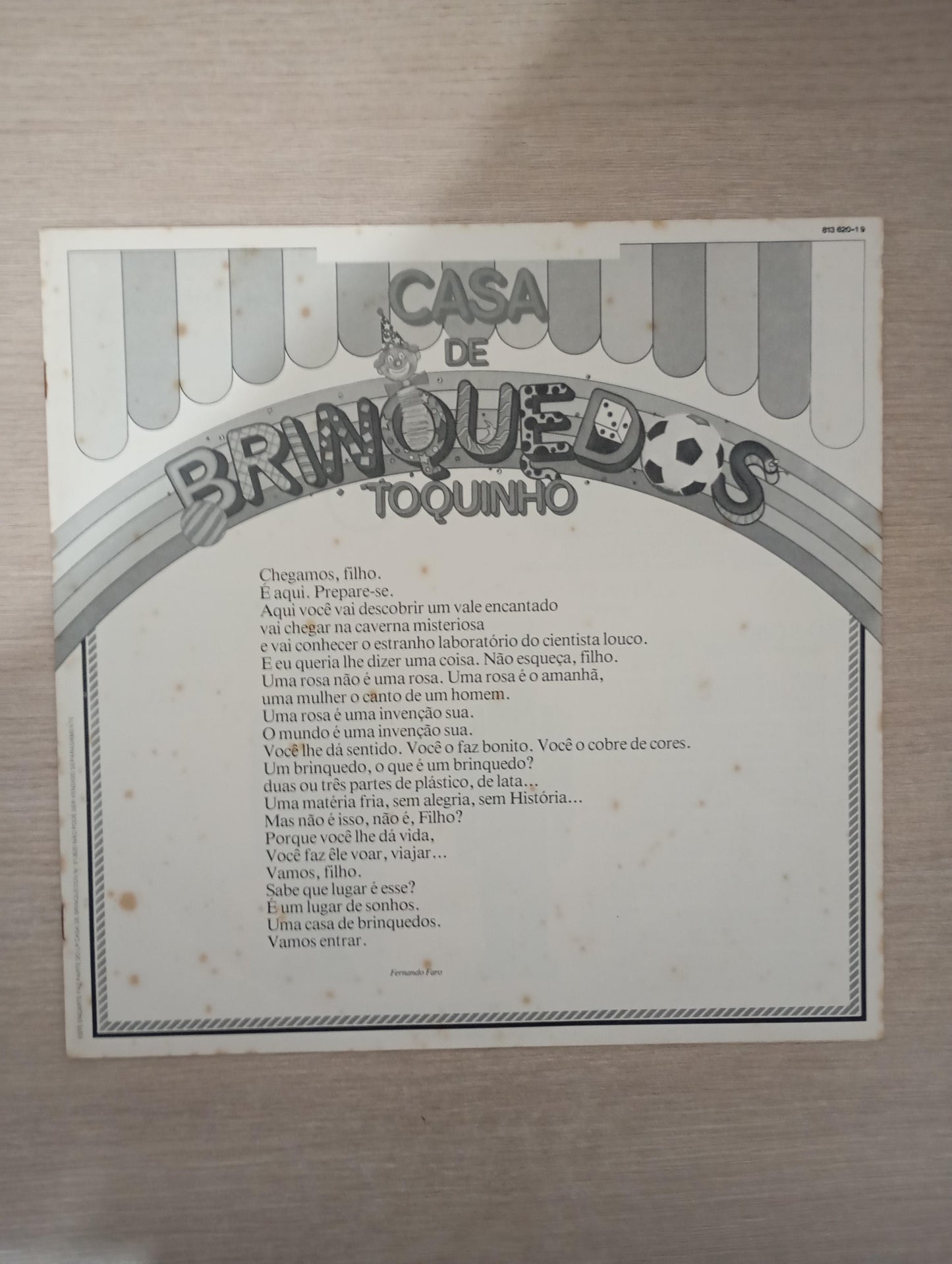 Lp Vinil Toquinho Casa De Brinquedos Com Encarte
