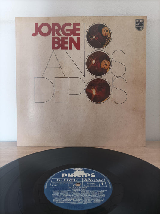 Lp Vinil Jorge Ben 10 Anos Depois Capa Dupla
