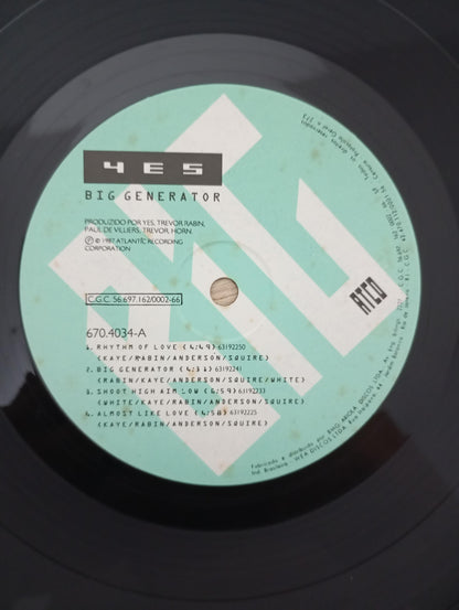 Lp Vinil Yes Big Generator Com Encarte