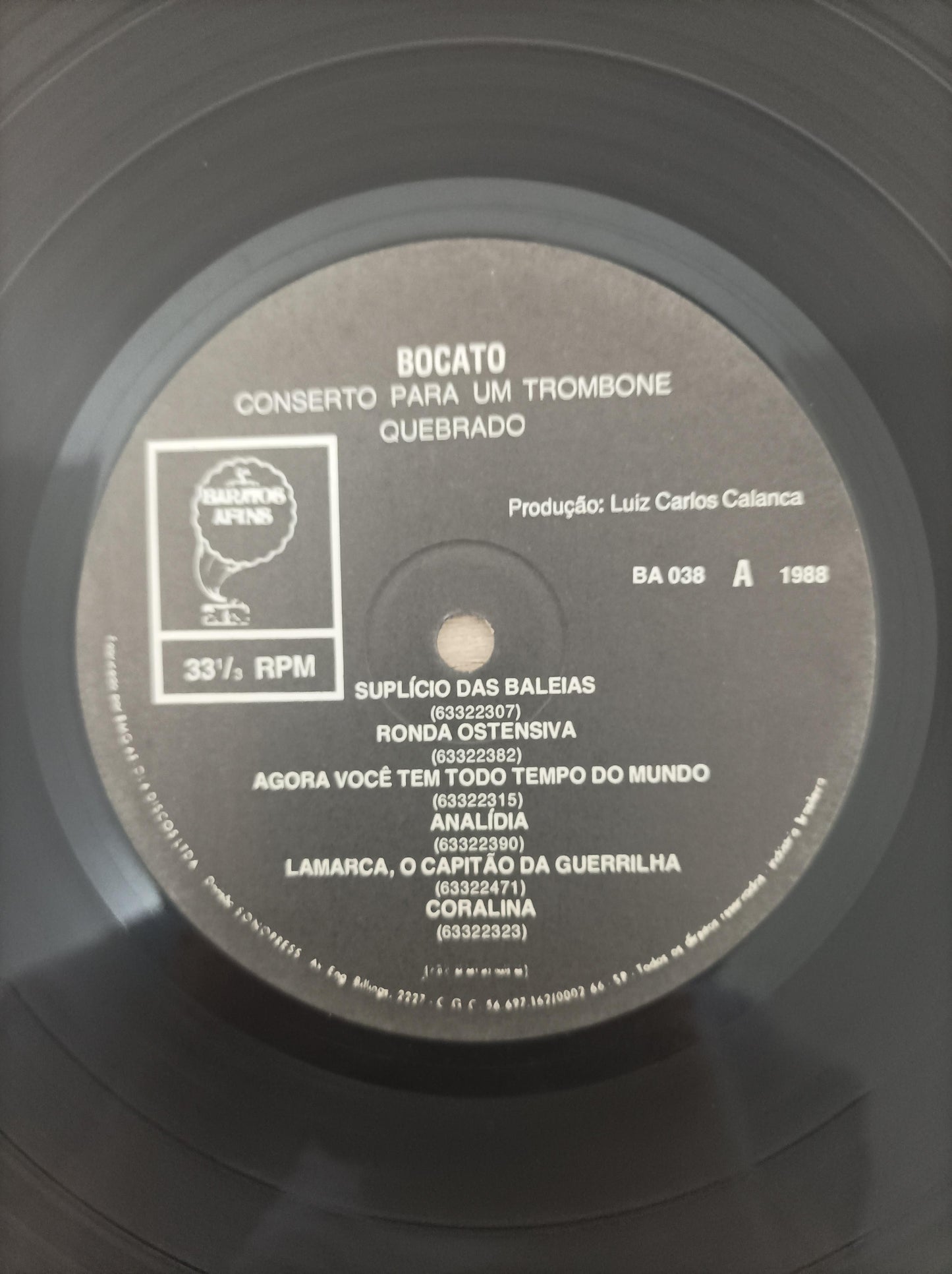 Lp Vinil Bocato Conserto Para Um Trombone Quebrado