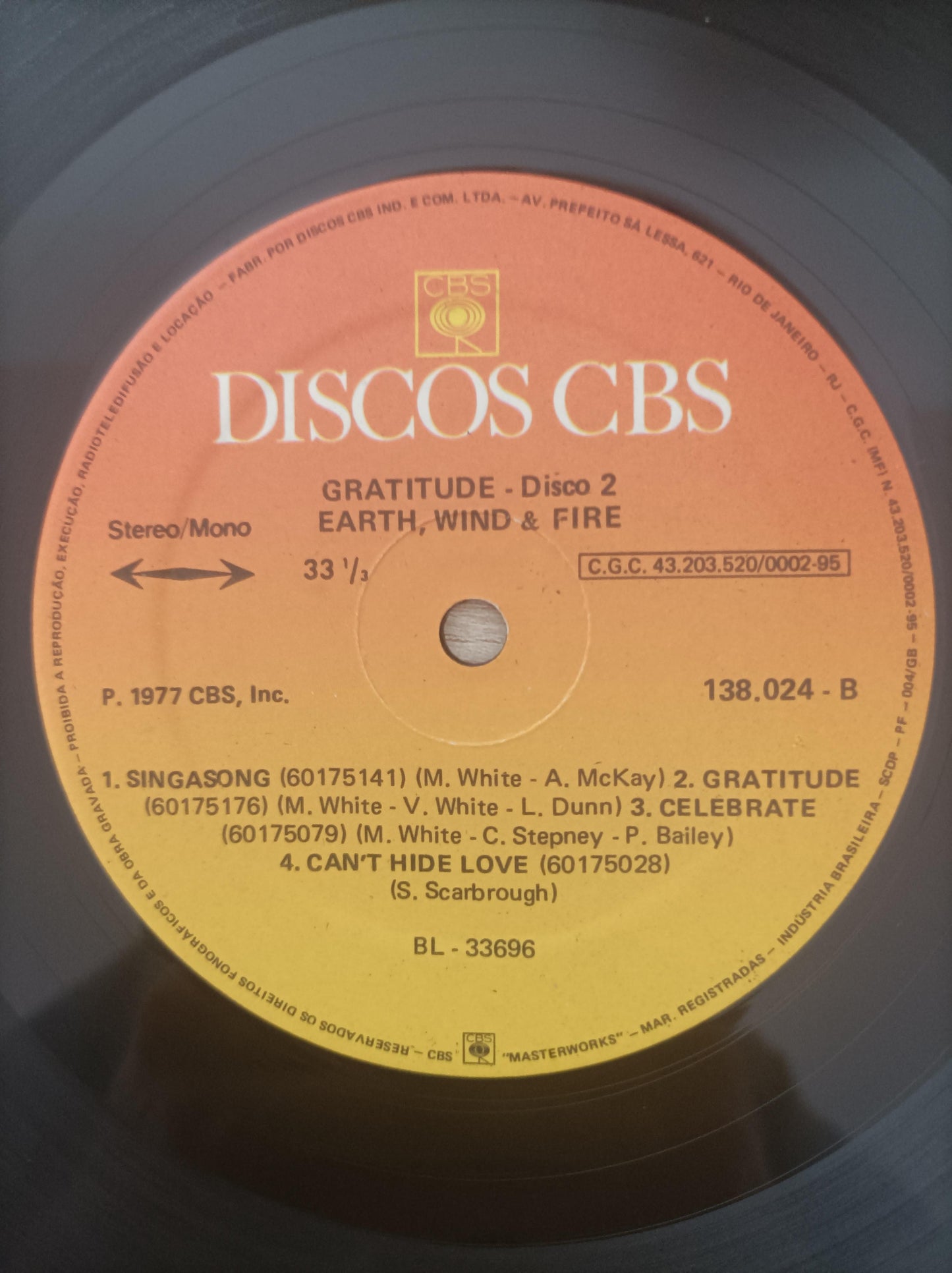 Lp Vinil Earth, Wind & Fire Gratitude Duplo