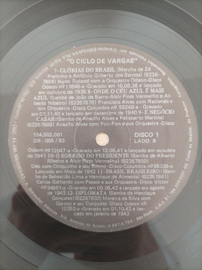 Lp Vinil Ciclo Vargas Visão da música popular Duplo Encarte