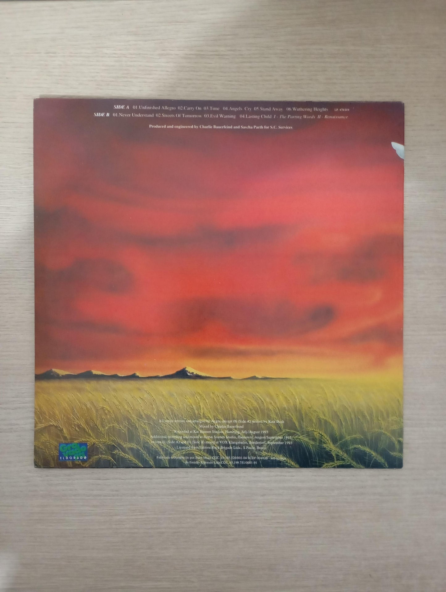 Lp Vinil Angra Angels Cry Com Encarte