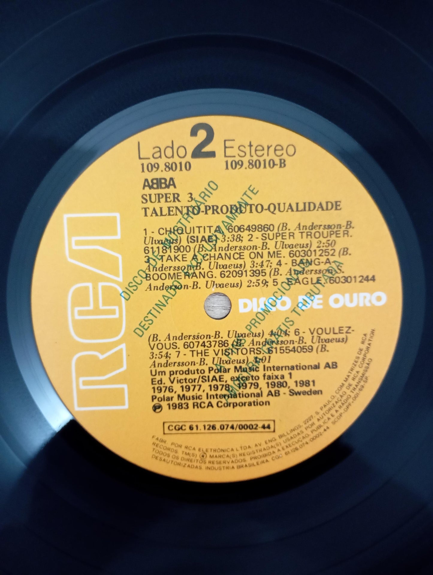 Lp Vinil ABBA Super 3 Disco de Ouro