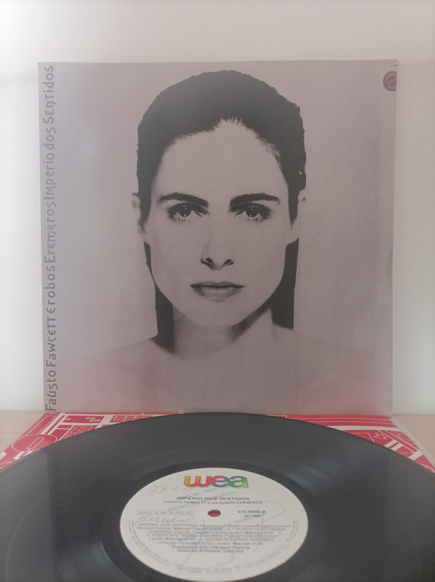 Lp Vinil Fausto Fawcett Robôs Império Sentidos Encarte