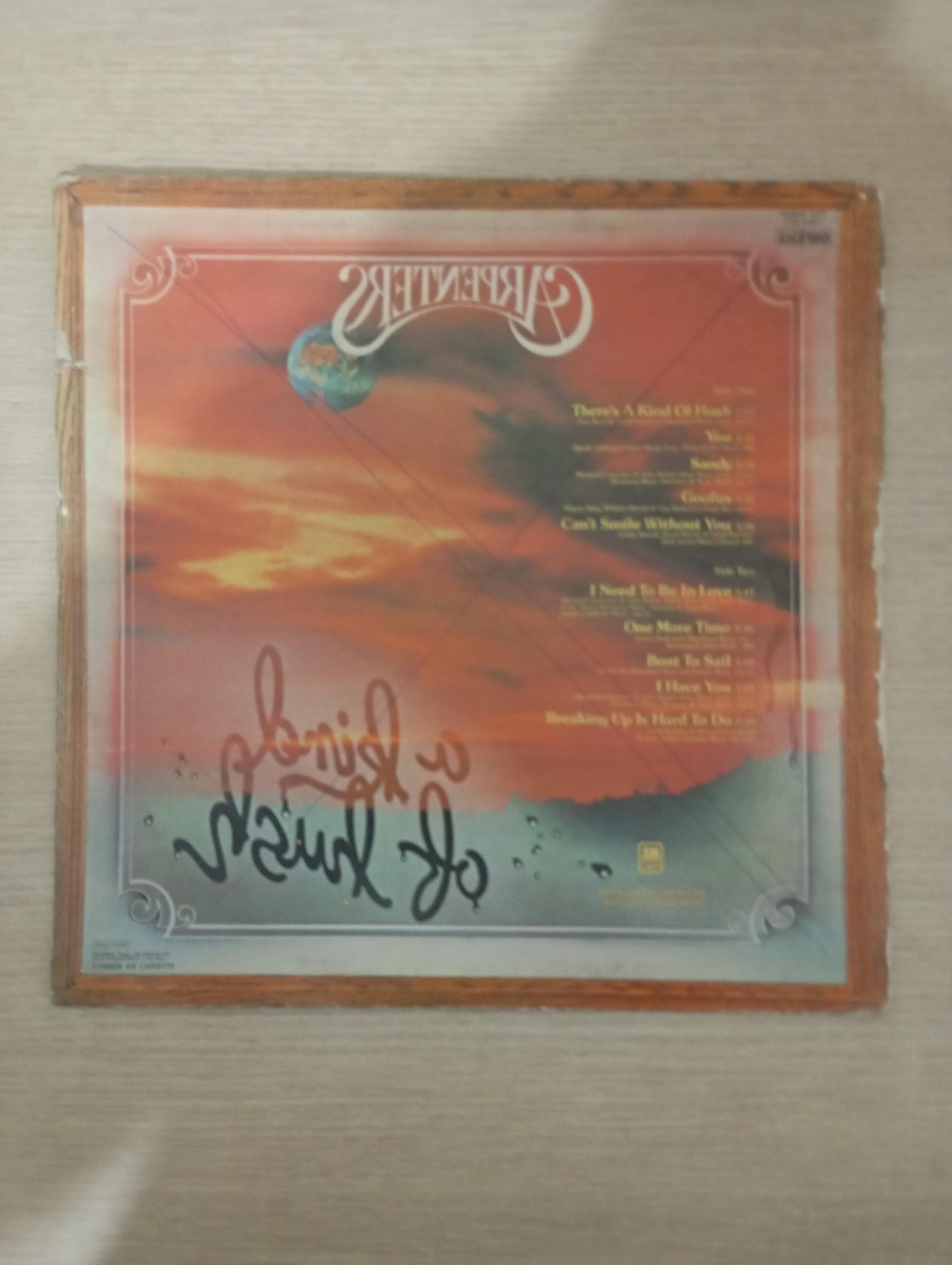 Disco Vinil A Kind Of Hush Carpenters Com Encarte A