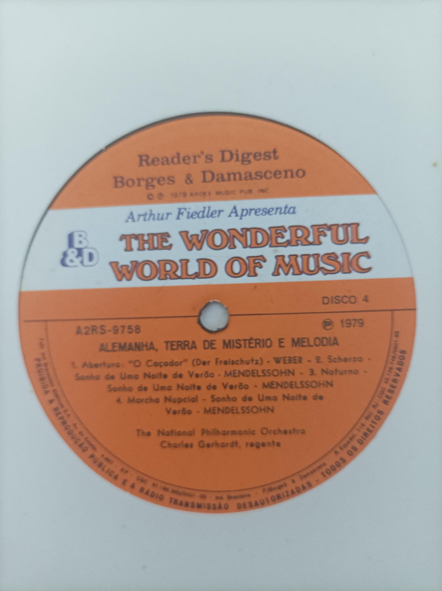 Lp Vinil Arthur Fiedler Wonderful World of Music C/ Encartes