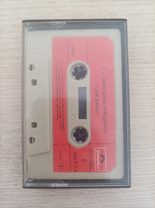 Fita K7 Cassete DJ Marlboro Apresenta Funk Brasil