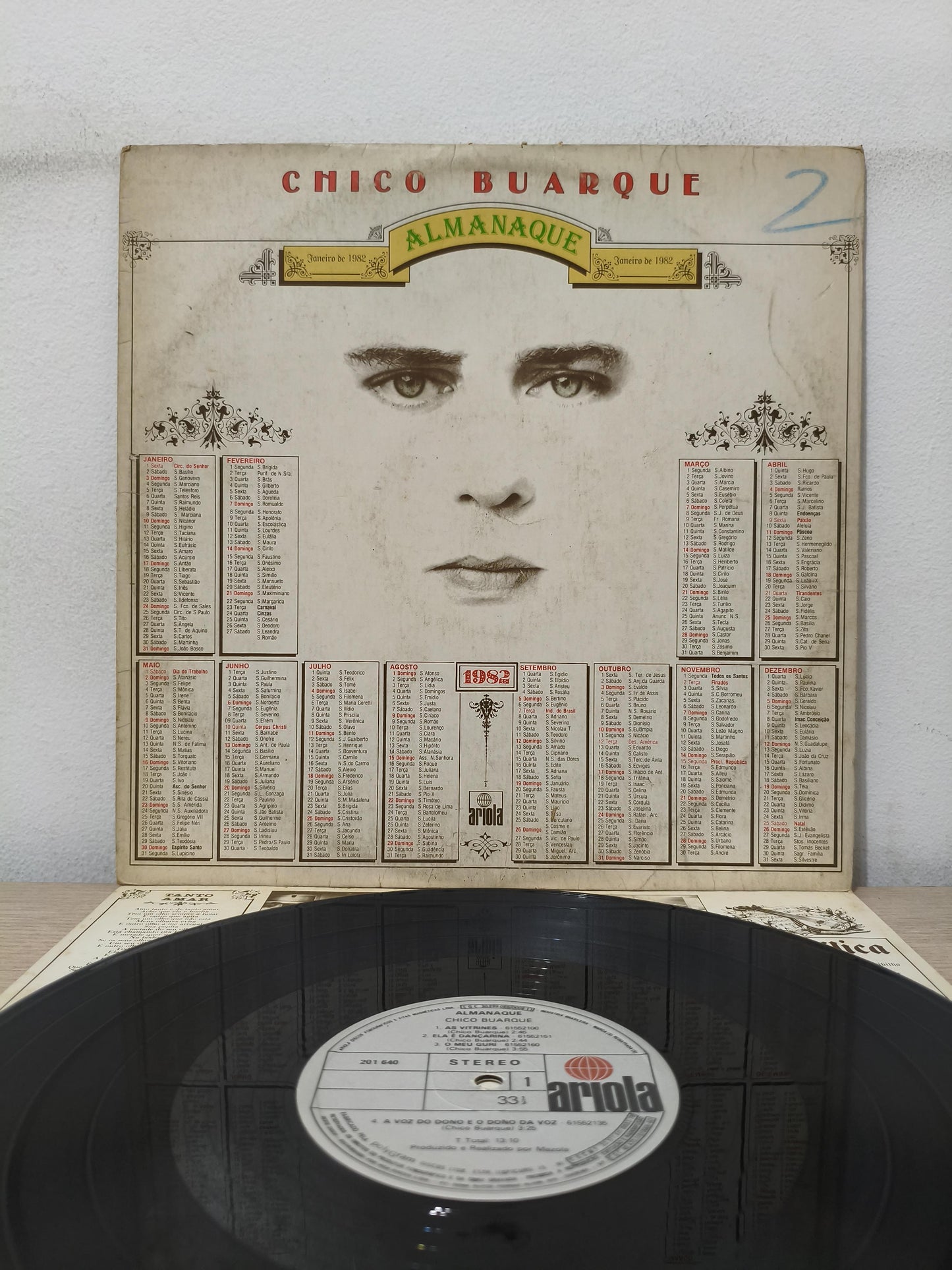 Lp Vinil Chico Buarque Almanaque Com Encarte