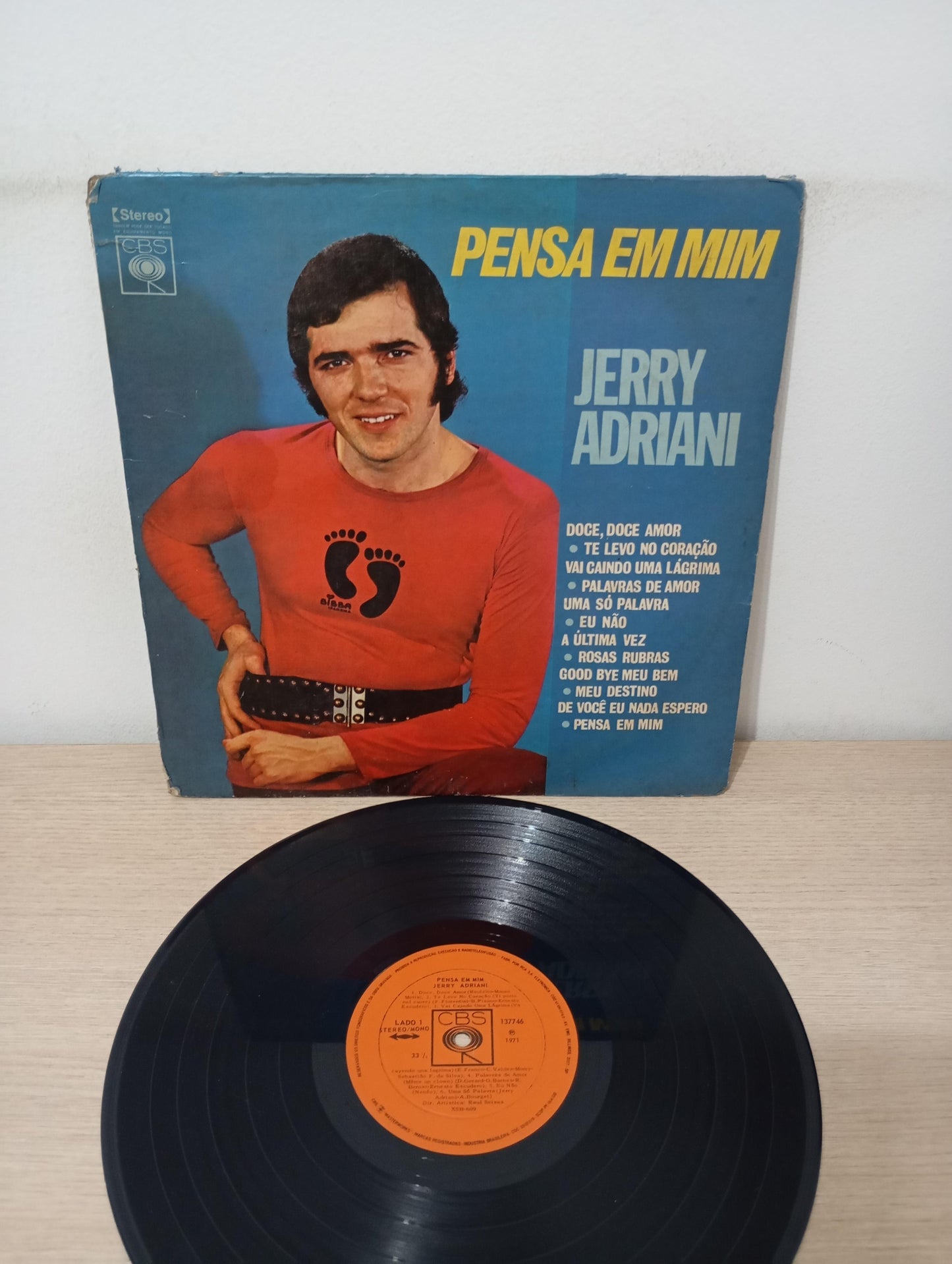 Lp Vinil Jerry Adriani Pensa Em Mim