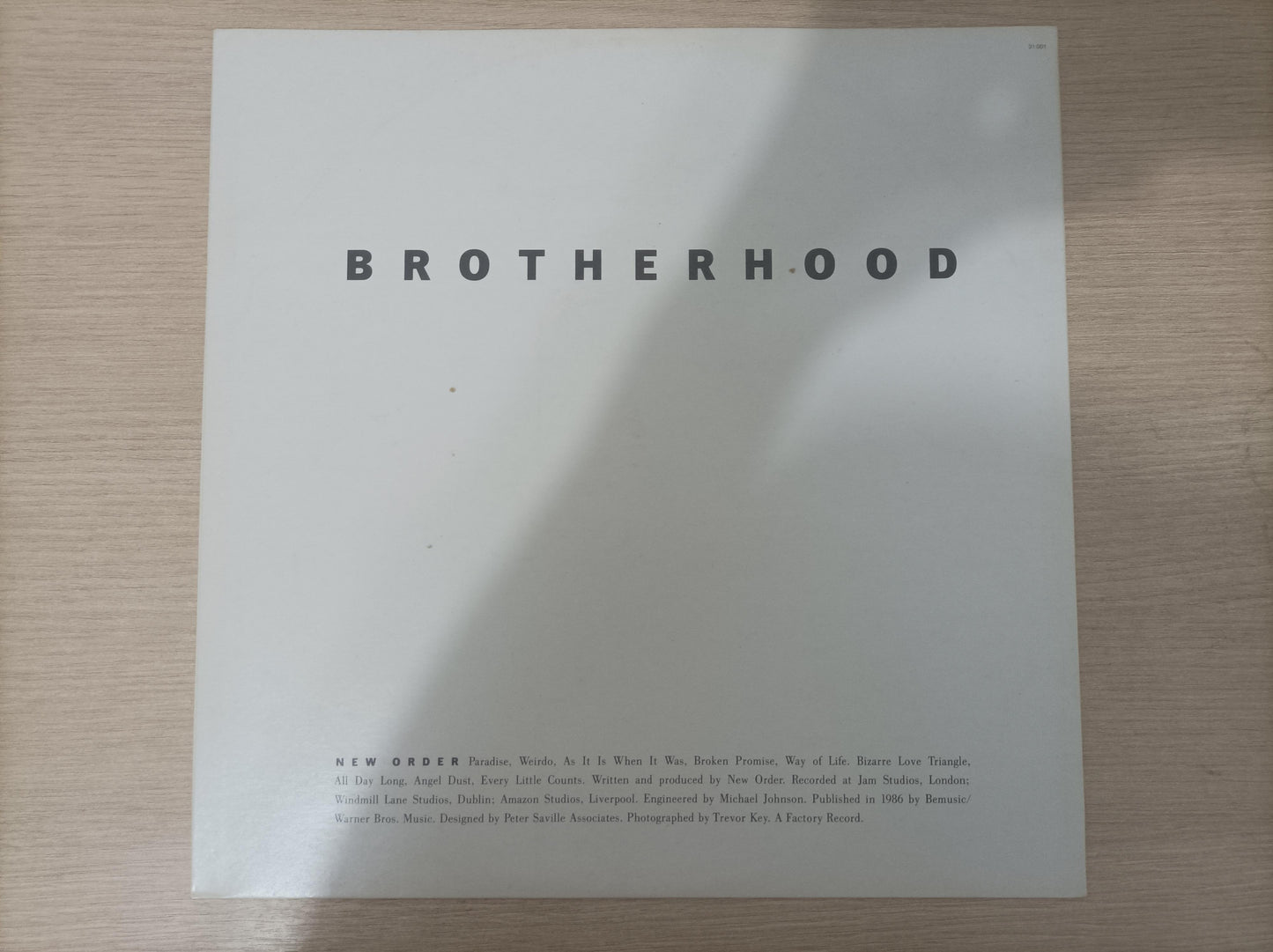 Lp Vinil New Order Brotherhood Com Encarte