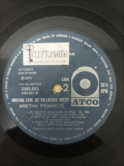 Lp Vinil Aretha Live at Filmore West