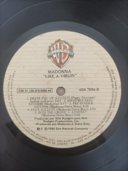 Disco Vinil Like A Virgin Madonna A