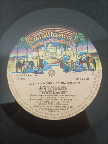 Lp Vinil Donna Summer Live And More Duplo