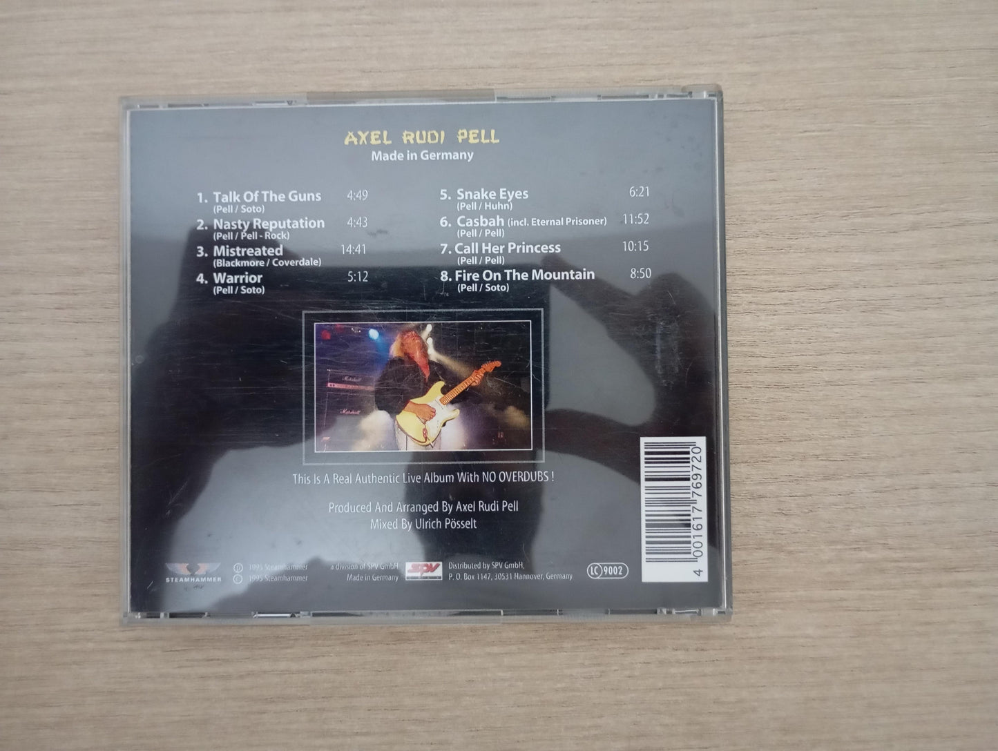 CD Axel Rudi Pell Made In Germany (Live) Importado