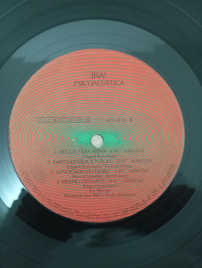 Disco Vinil Psicoacústica Ira! Capa Dupla A