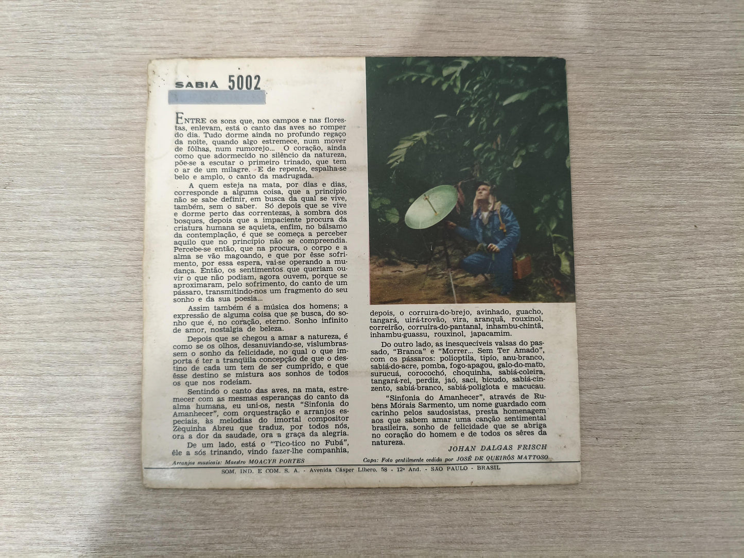 Compacto Vinil Johan Dalgas Frisch Sinfonia Do Amanhecer