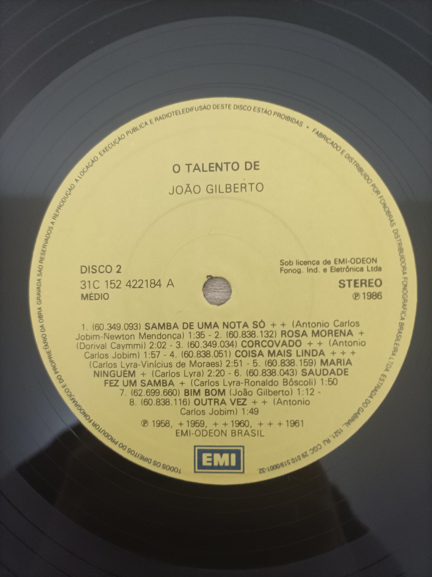 Lp Vinil João Gilberto O Talento de Duplo Com Encarte