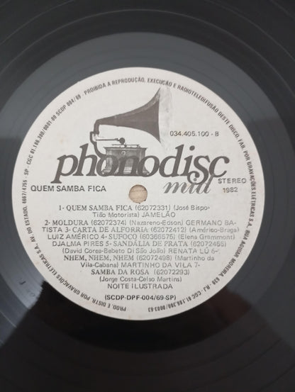 Lp Vinil Quem Samba Fica 1982