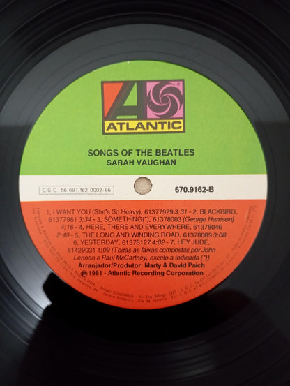 Lp Vinil Sarah Vaughan Songs Of The Beatles