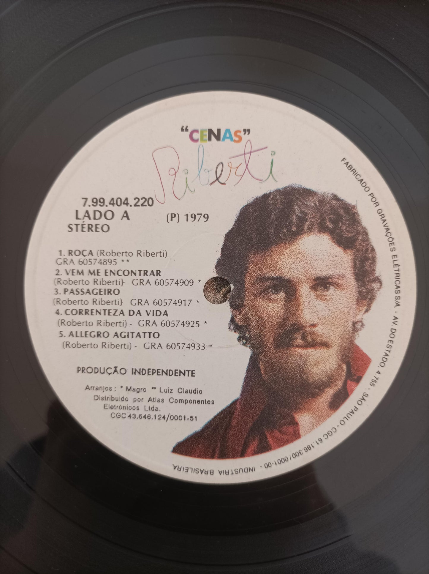 Lp Vinil Roberto Riberti Cenas Com Encarte