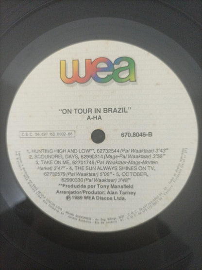 Lp Vinil a-ha On Tour In Brazil Com Encarte