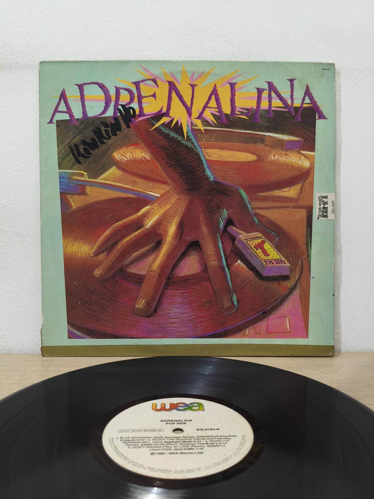 Disco Vinil 1990 Adrenalina A