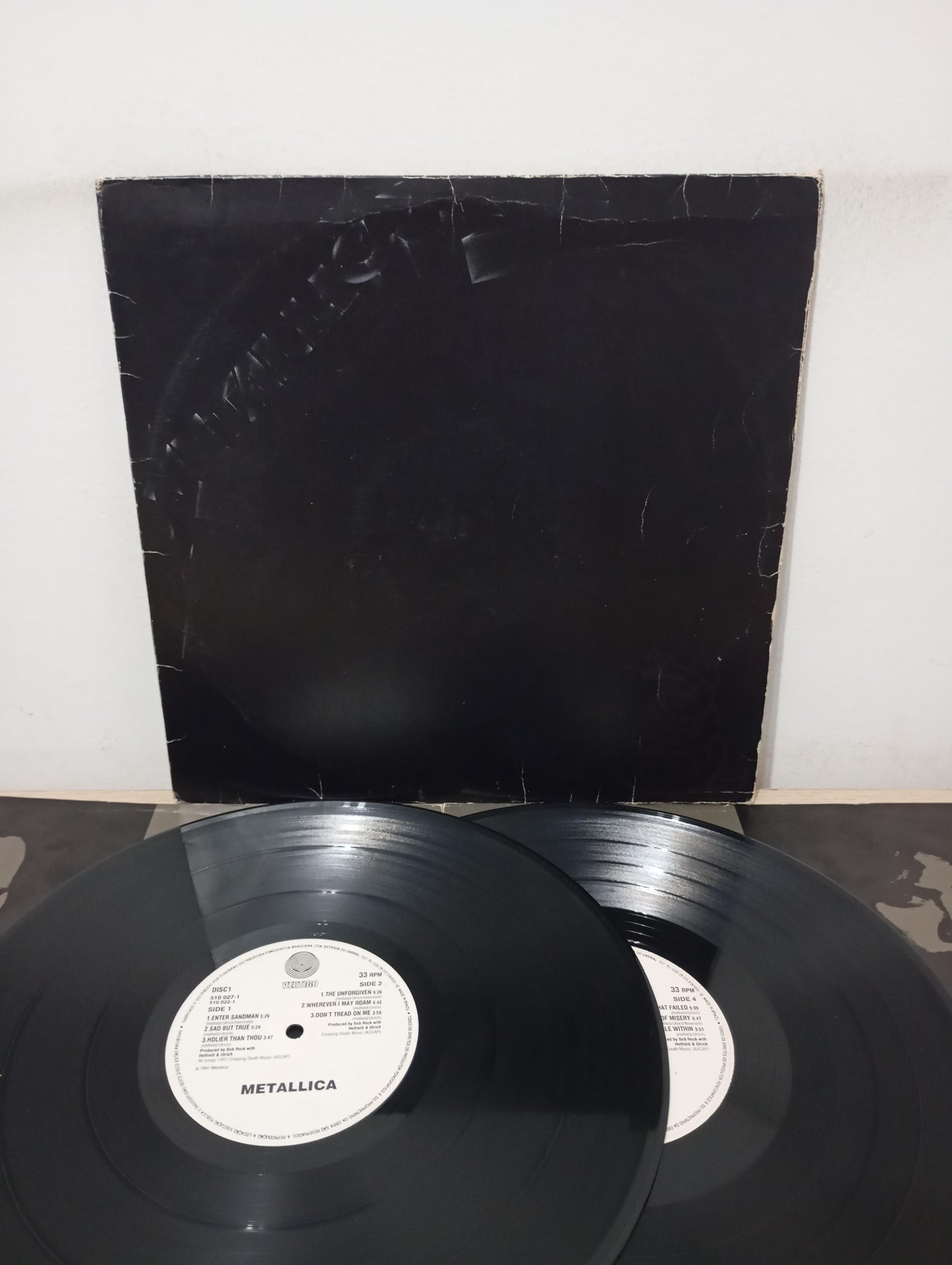 Lp Vinil Metallica Black Album 1991 Duplo Com Encartes