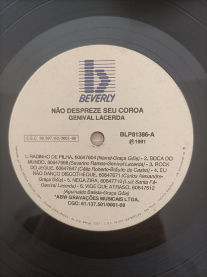 Lp Vinil Genival Lacerda Não Despreze Seu Coroa