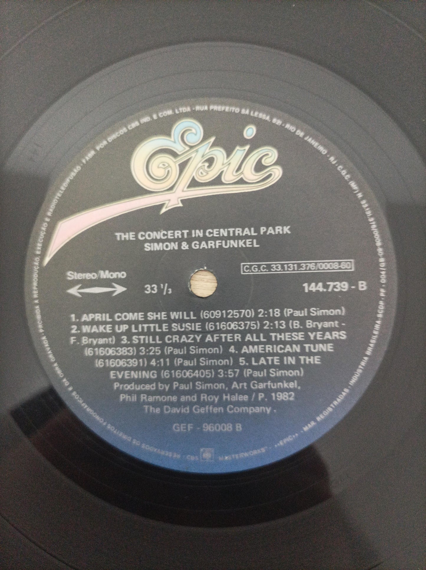 Disco Vinil Concert Central Park Simon & Garfunkel Duplo B