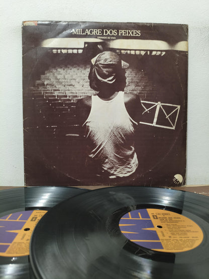 Lp Vinil Milton Nascimento Milagre Dos Peixes Ao Vivo Duplo