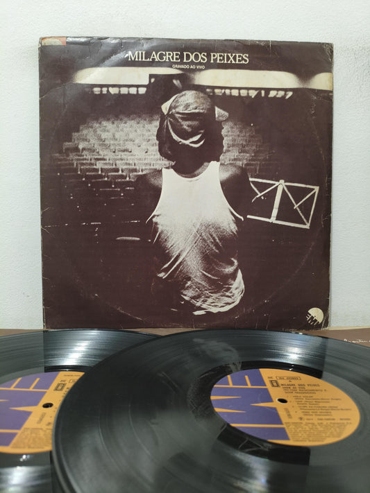 Lp Vinil Milton Nascimento Milagre Dos Peixes Ao Vivo Duplo